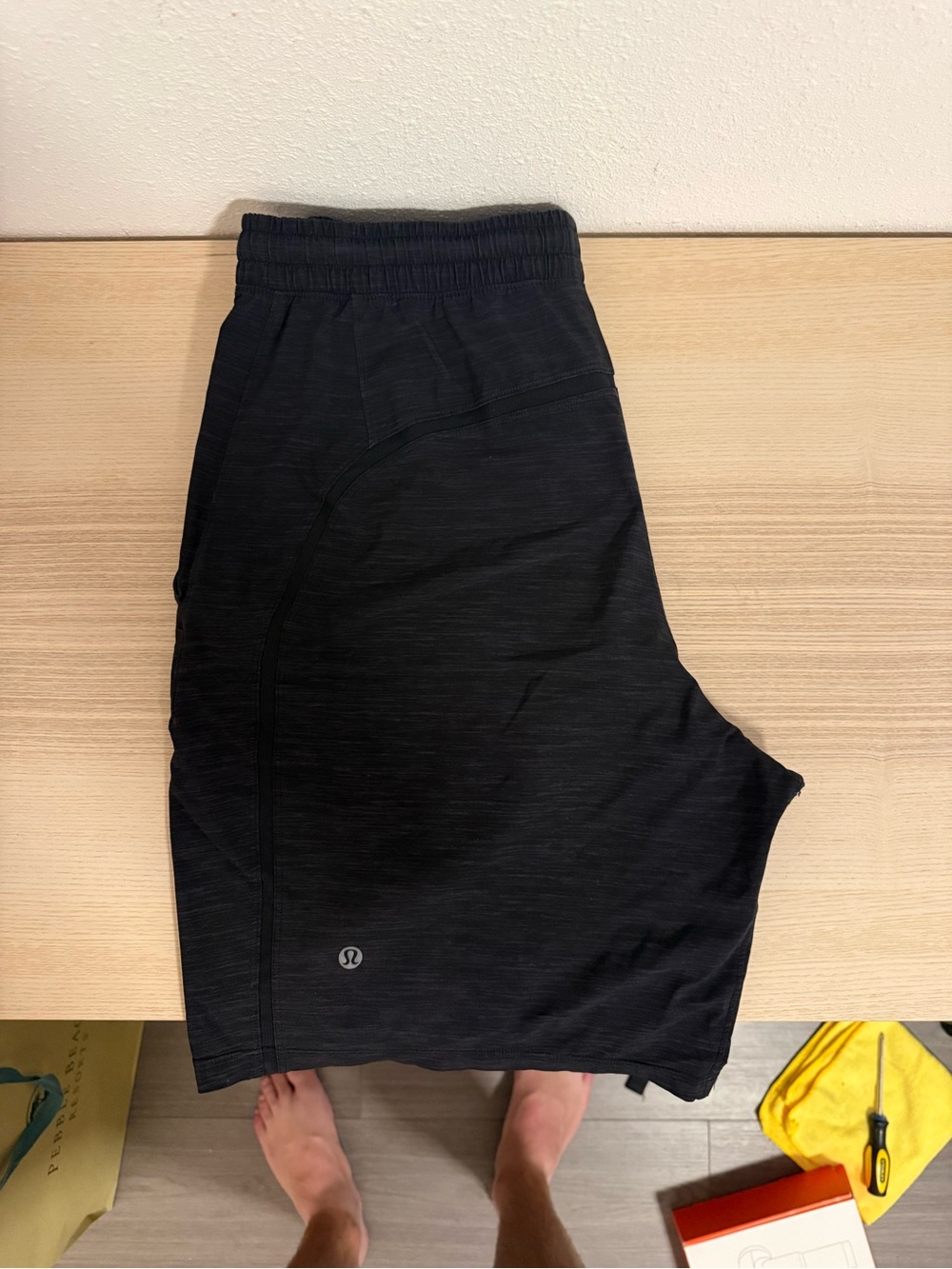 lululemon athletica Men’s Black Performance Training Shorts